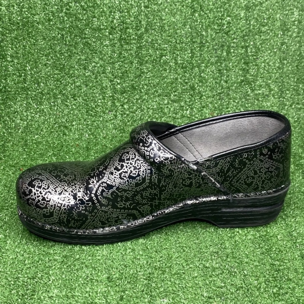 Dansko XP 2.0 Black Silver Women's Nursing Shoes Clogs US 11.5 / 12 Excel Cond - Picture 6 of 8